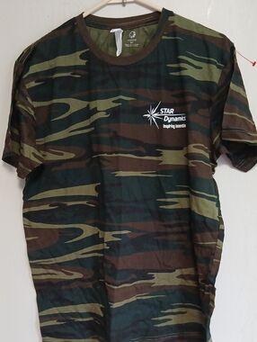 Men's Camouflage Short-Sleeve Tee - Green/Brown